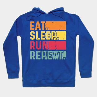 eat sleep run repeat 4 Hoodie